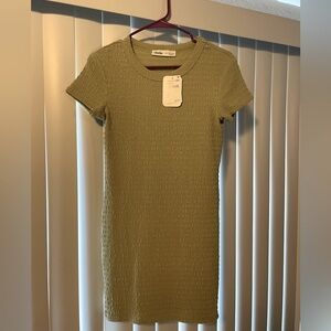 Sage green bodycon dress. New with tags!